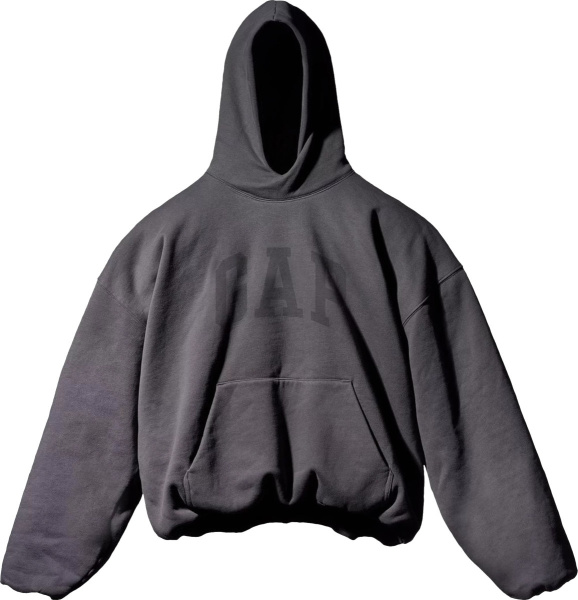 Yeezy X Gap X Balenciaga Black Logo Hoodie