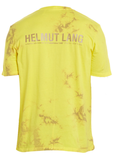 Yellow And Brown Tie Dye Helmut Lang Tshirt Worn By Yfn Almighty Jay