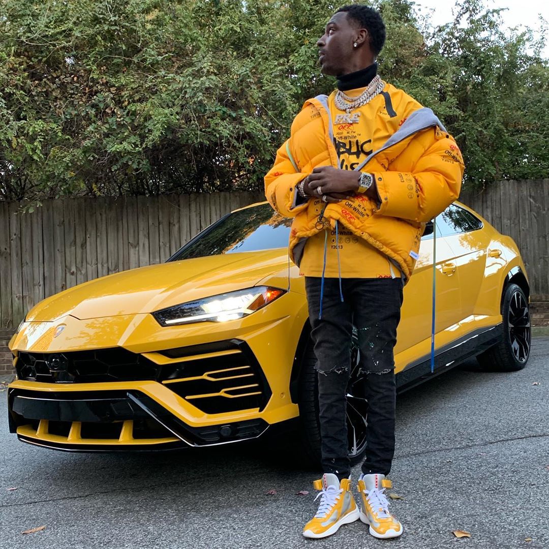 Young Dolph Matches His Urus In Yellow Off-White & Prada