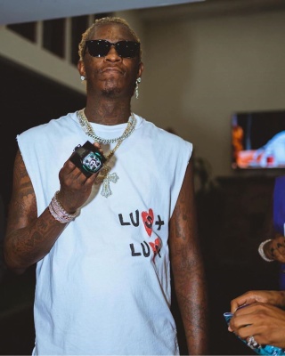 Young Thug Shows Off New Franck Muller Watch In Barton Perreira Shades And Ksubi Tee