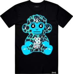 Youngboy Nba Blue Leopard Monkey Print Black T Shirt