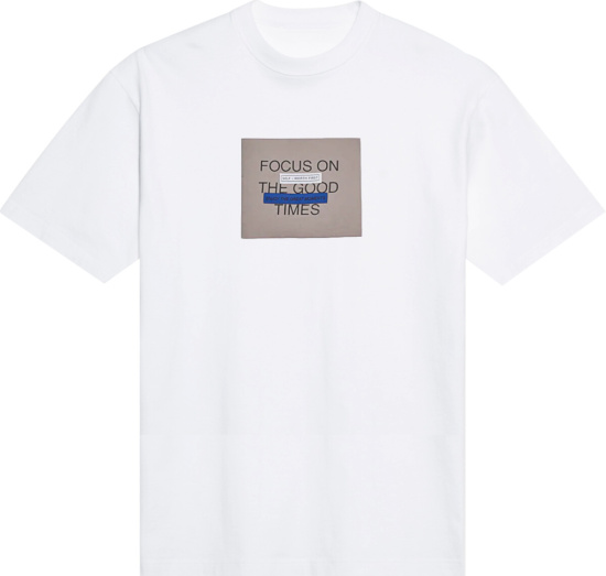 Zara White 'Focus On The Good Times' T-Shirt | Incorporated Style