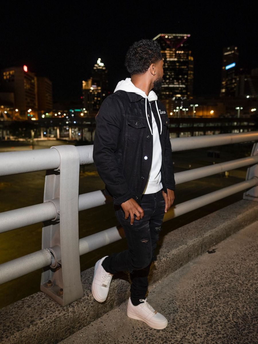 Zaytoven Relaxes In an Amiri Denim & BAPE Outfit
